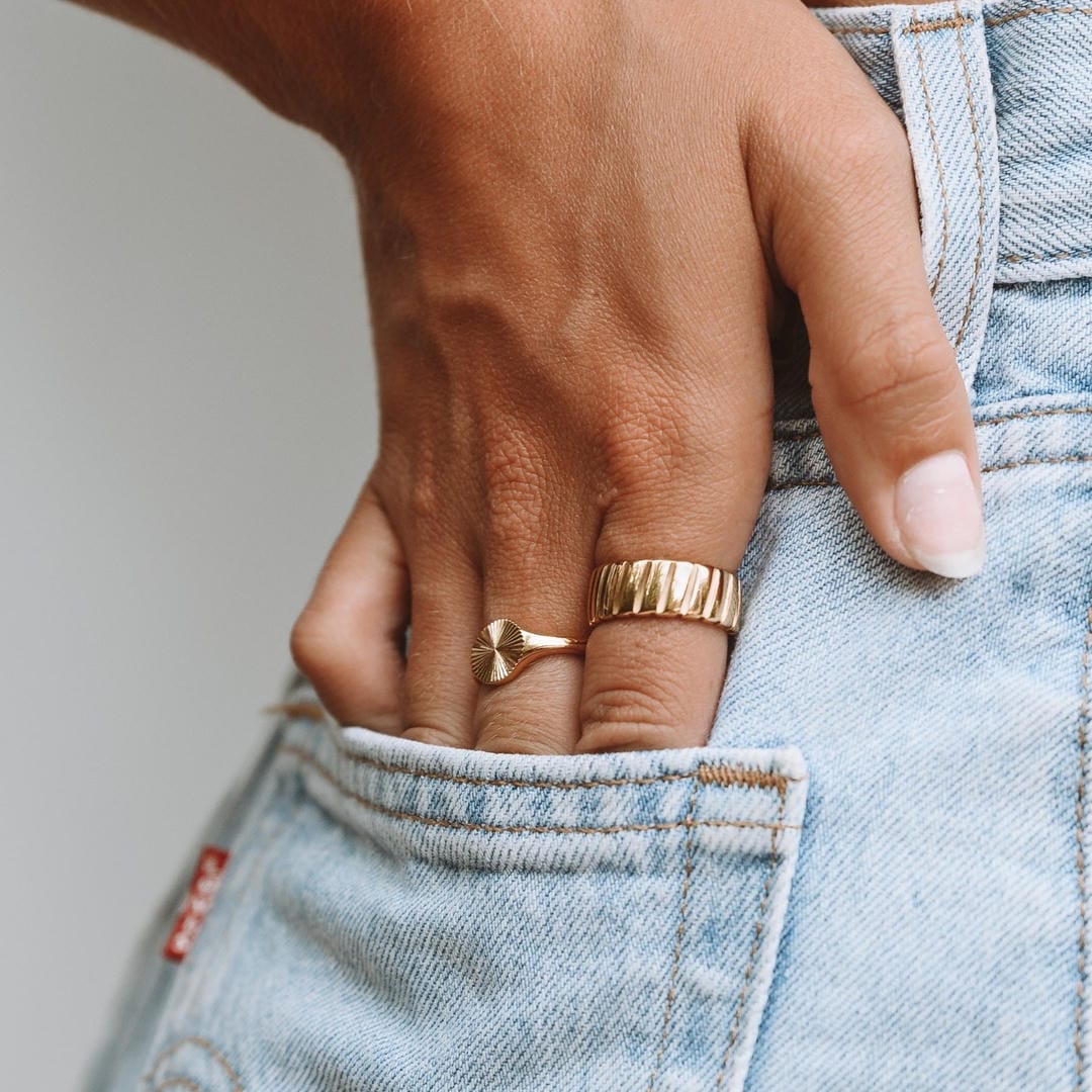 Bague Cercle du Soleil en Or ou en Argent