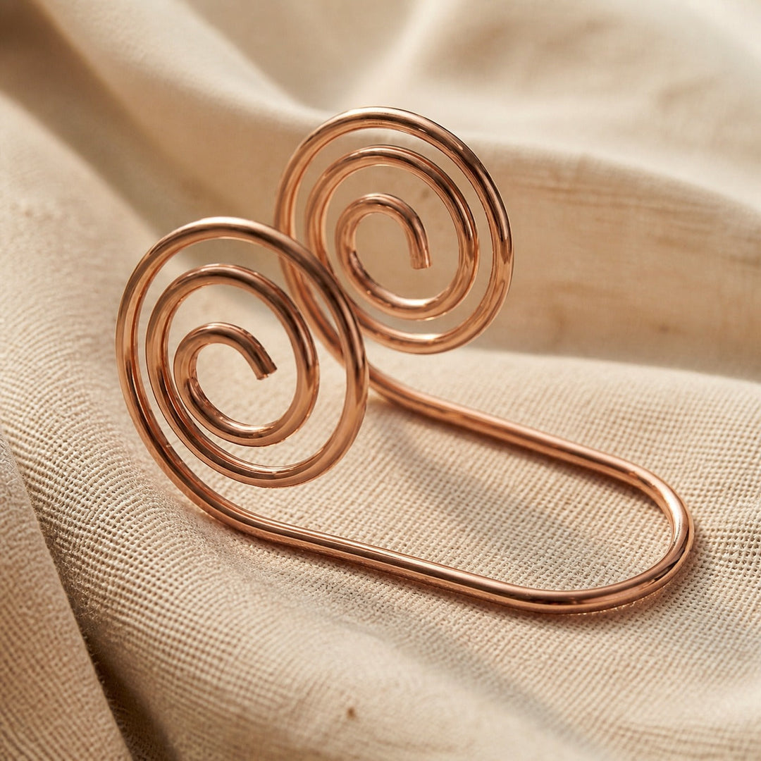 Signature de Flux en Spirale en Cuivre