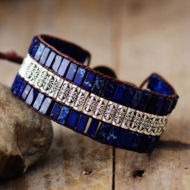 Bracelet enroulé Boho Lotus
