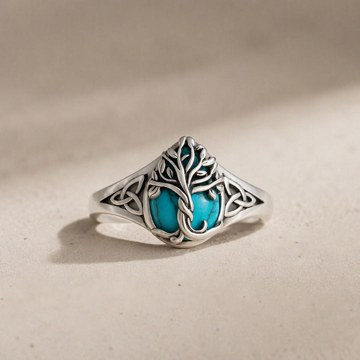 Bague Arbre de Vie en Turquoise