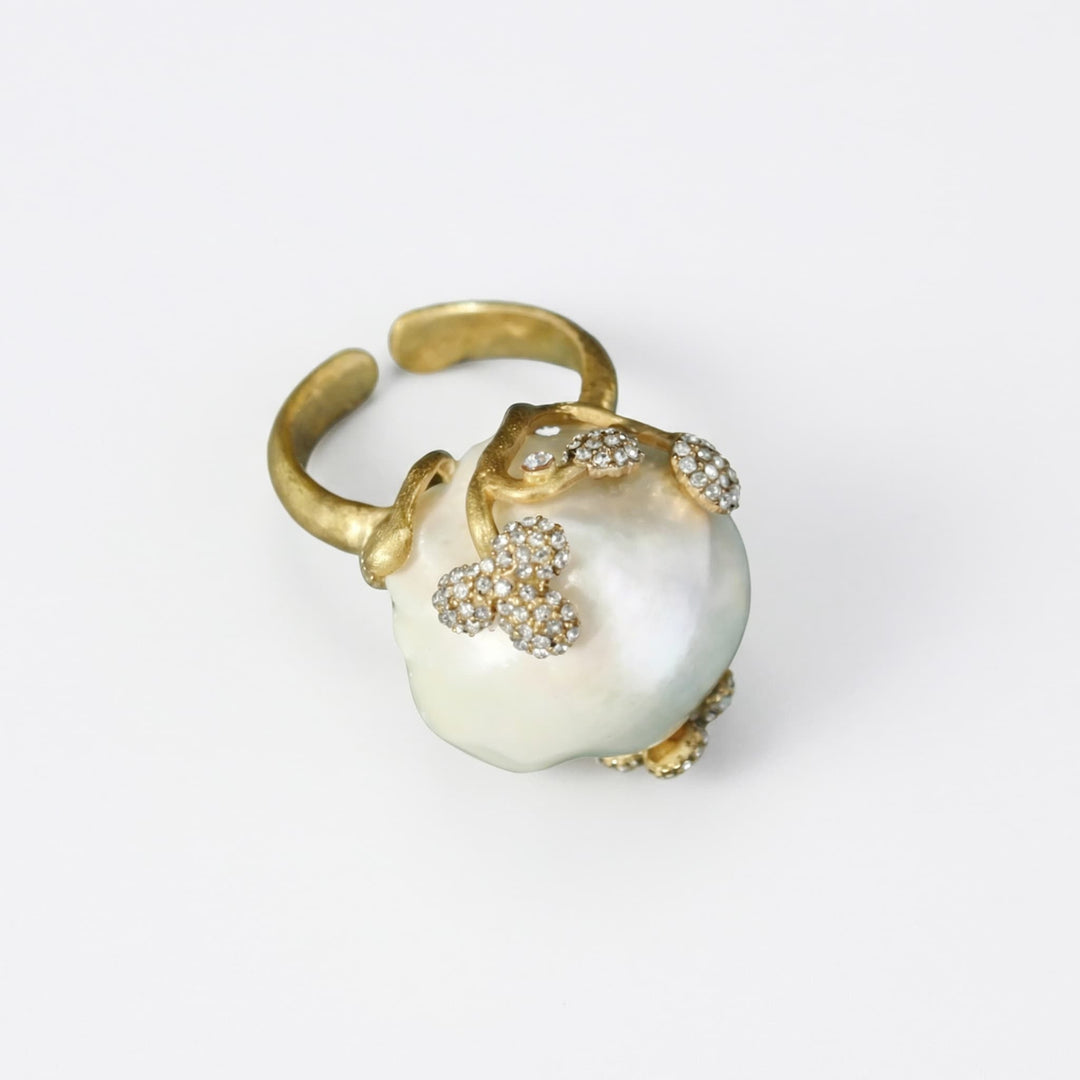 Bague Couronne en Perles Sauvages